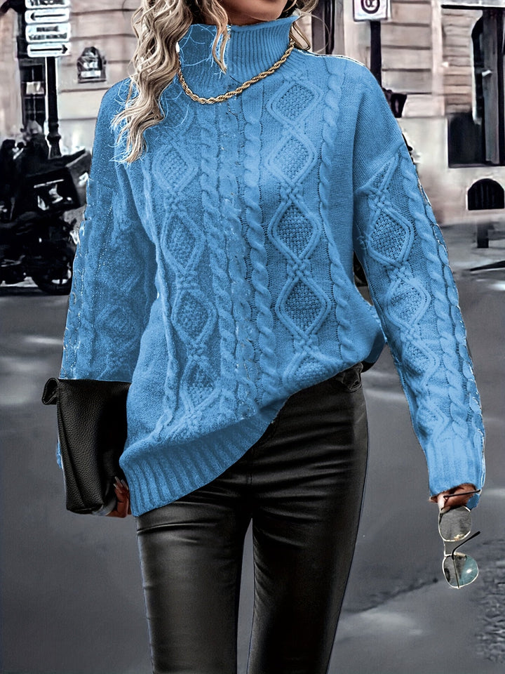 Nerise – vertikal gestreifte Strickbluse