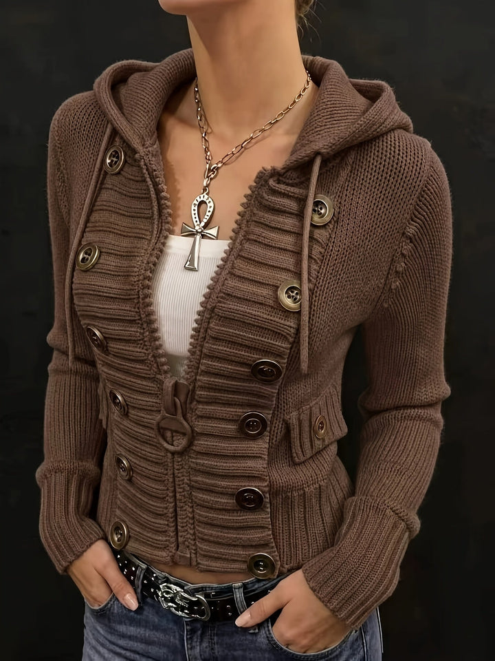 Nysera – Vertikale Rippstrickjacke