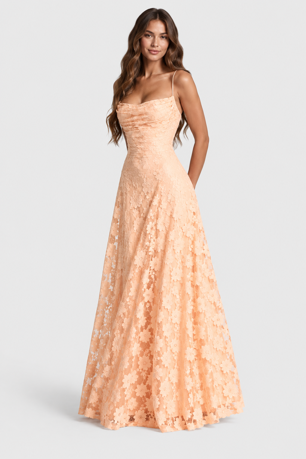 Nerila – erhabenes Blumenspitzenkleid