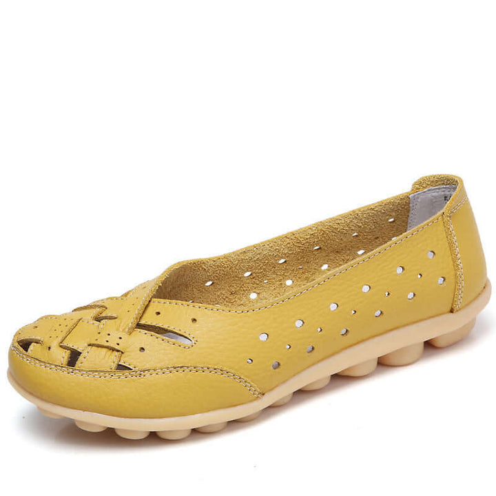 Nevara – Gel-dämpfende Lederschuhe mit Sohle