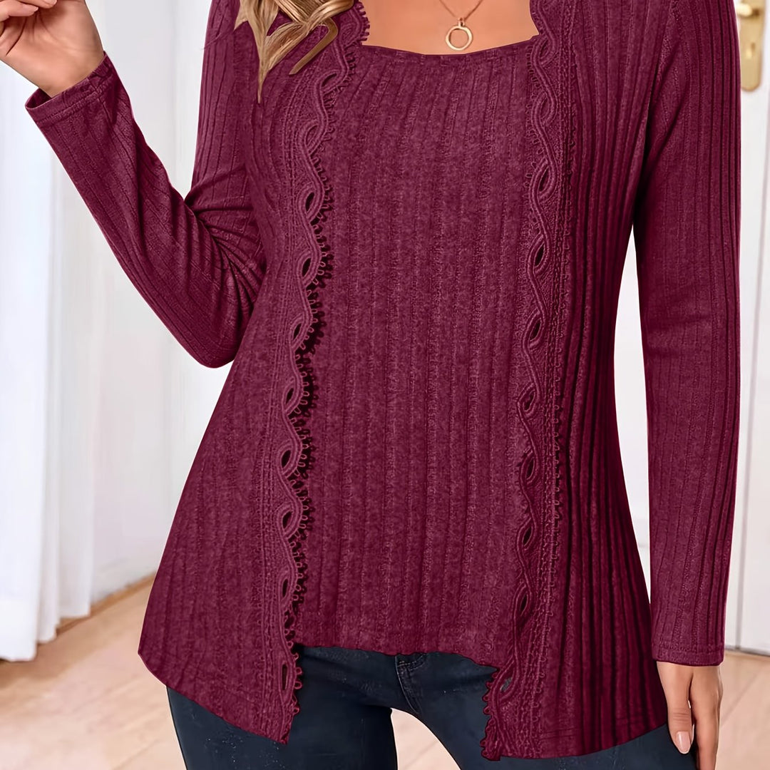 Zirela – Lagenlook Stretch-Stricktop