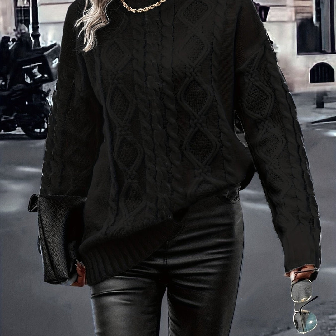 Nerise – vertikal gestreifte Strickbluse