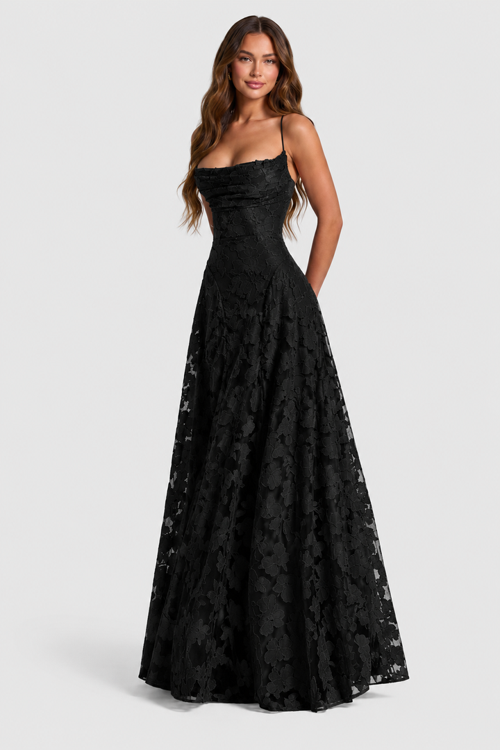 Nerila – erhabenes Blumenspitzenkleid
