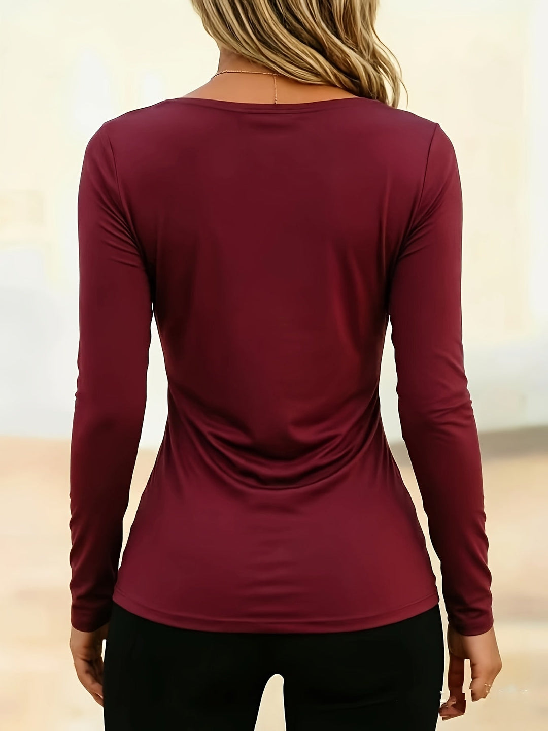 Arlysa – Rundhals Stretchjersey-T-Shirt