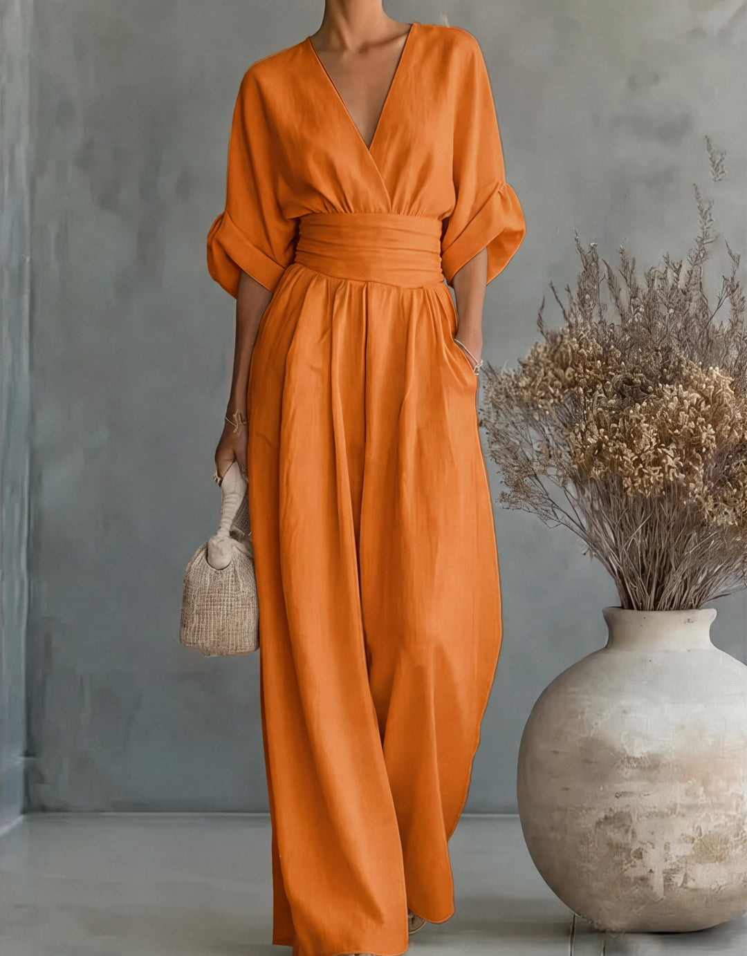 Mireva – Weit geschnittener, gewebter Jumpsuit