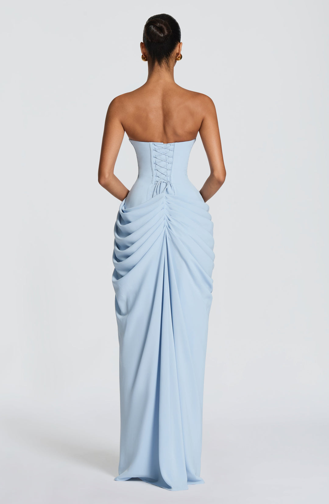 Nelara – Chiffonkleid mit Korsett-Rücken
