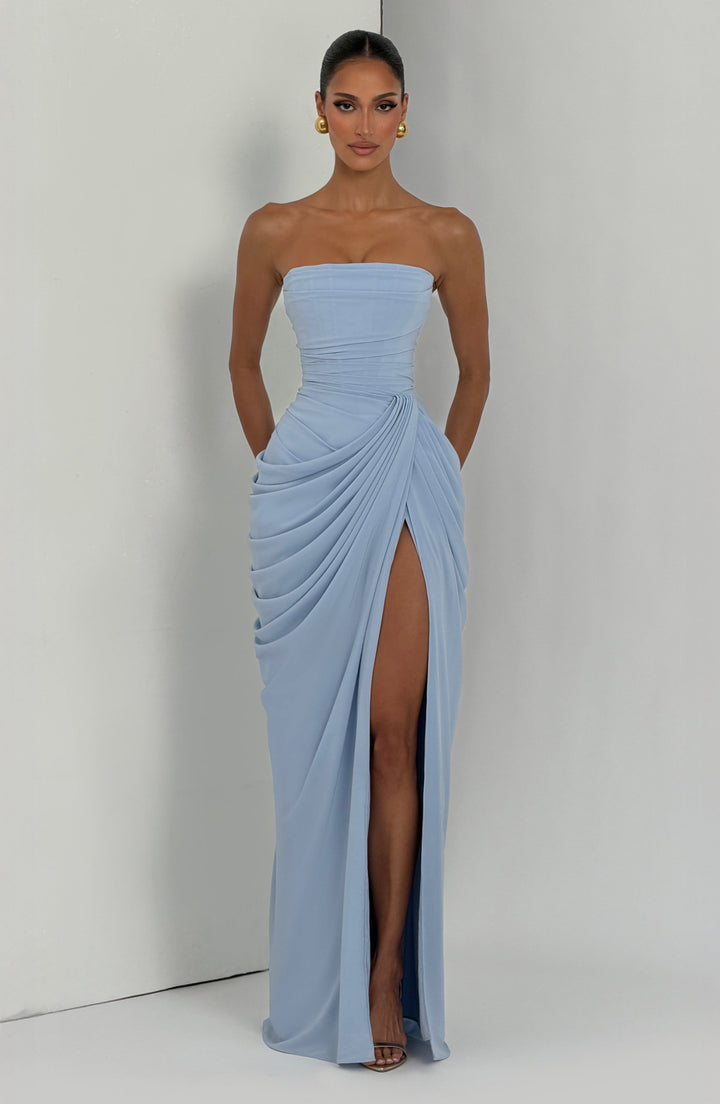 Nelara – Chiffonkleid mit Korsett-Rücken