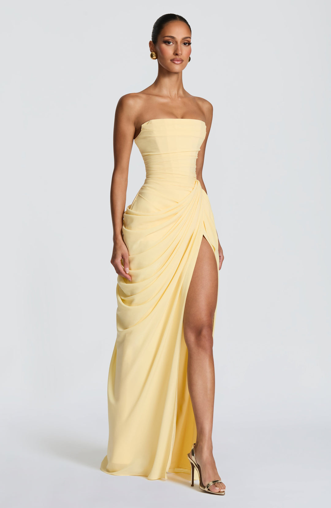 Nelara – Chiffonkleid mit Korsett-Rücken
