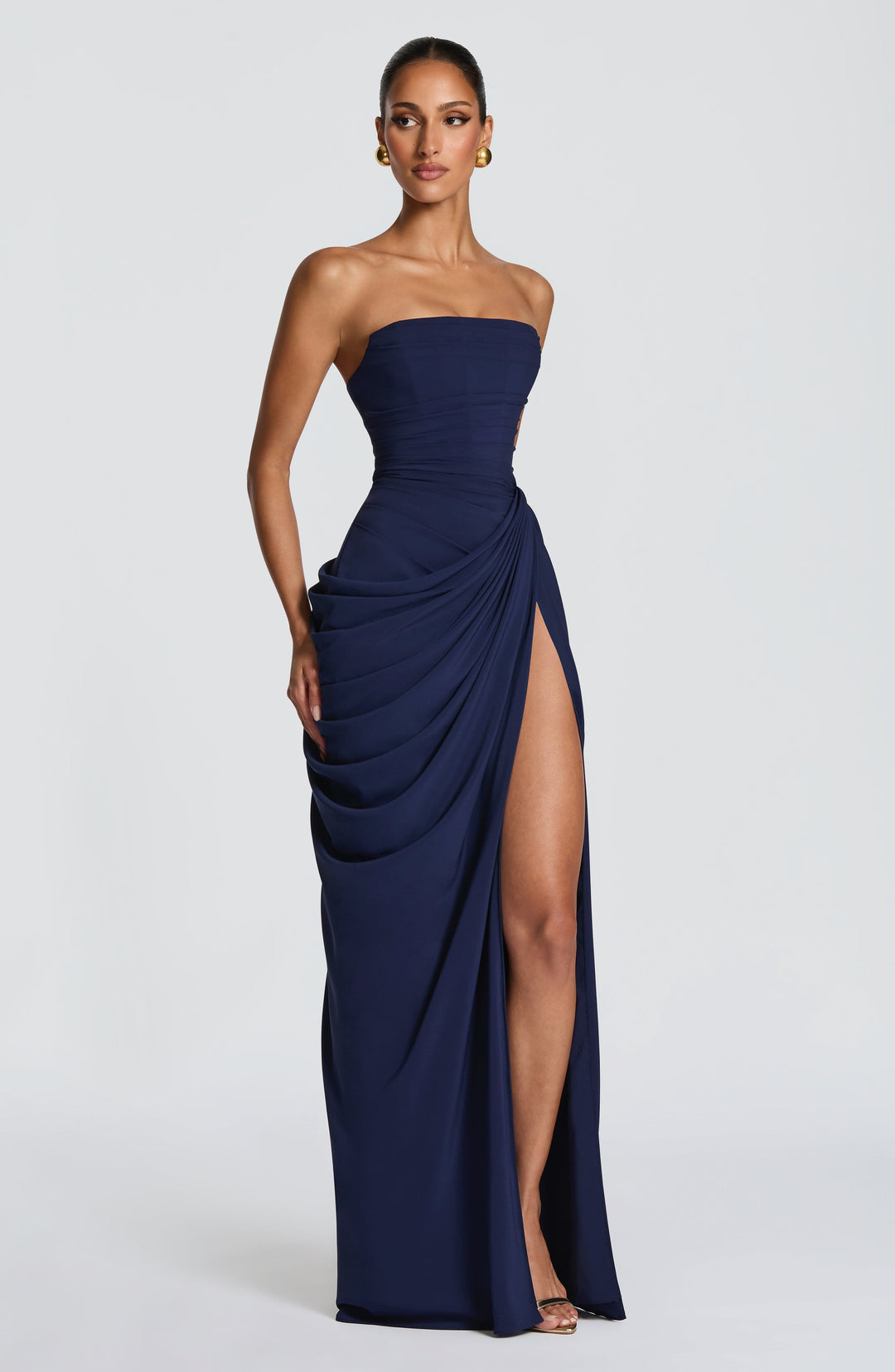 Nelara – Chiffonkleid mit Korsett-Rücken