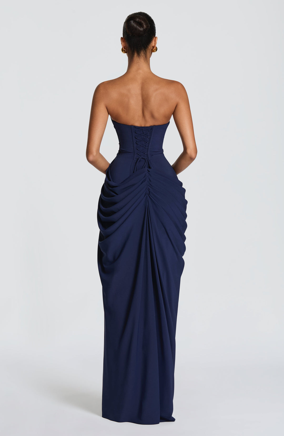 Nelara – Chiffonkleid mit Korsett-Rücken