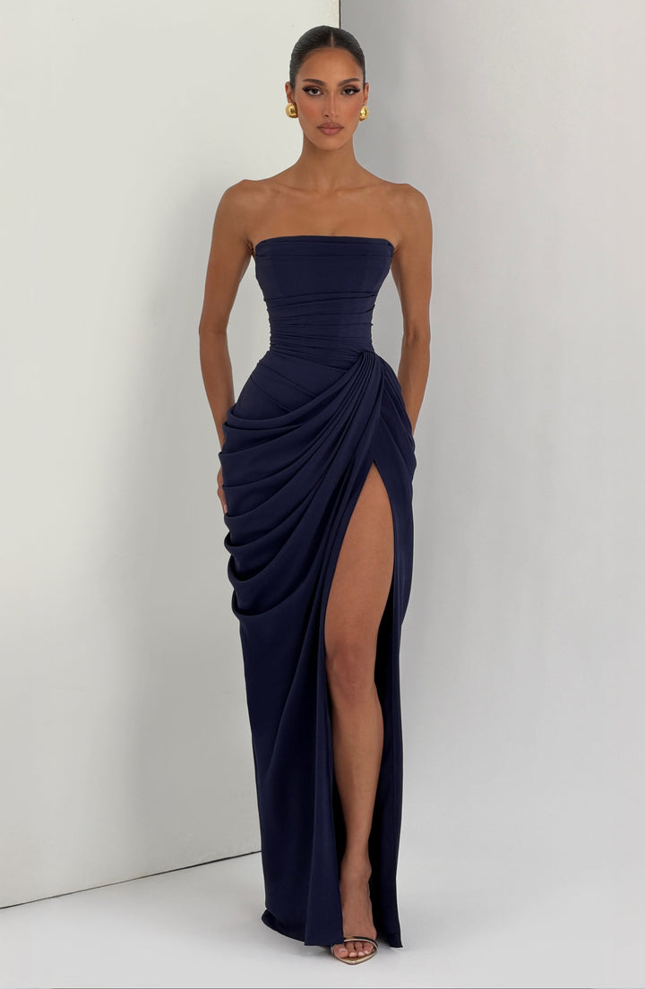 Nelara – Chiffonkleid mit Korsett-Rücken