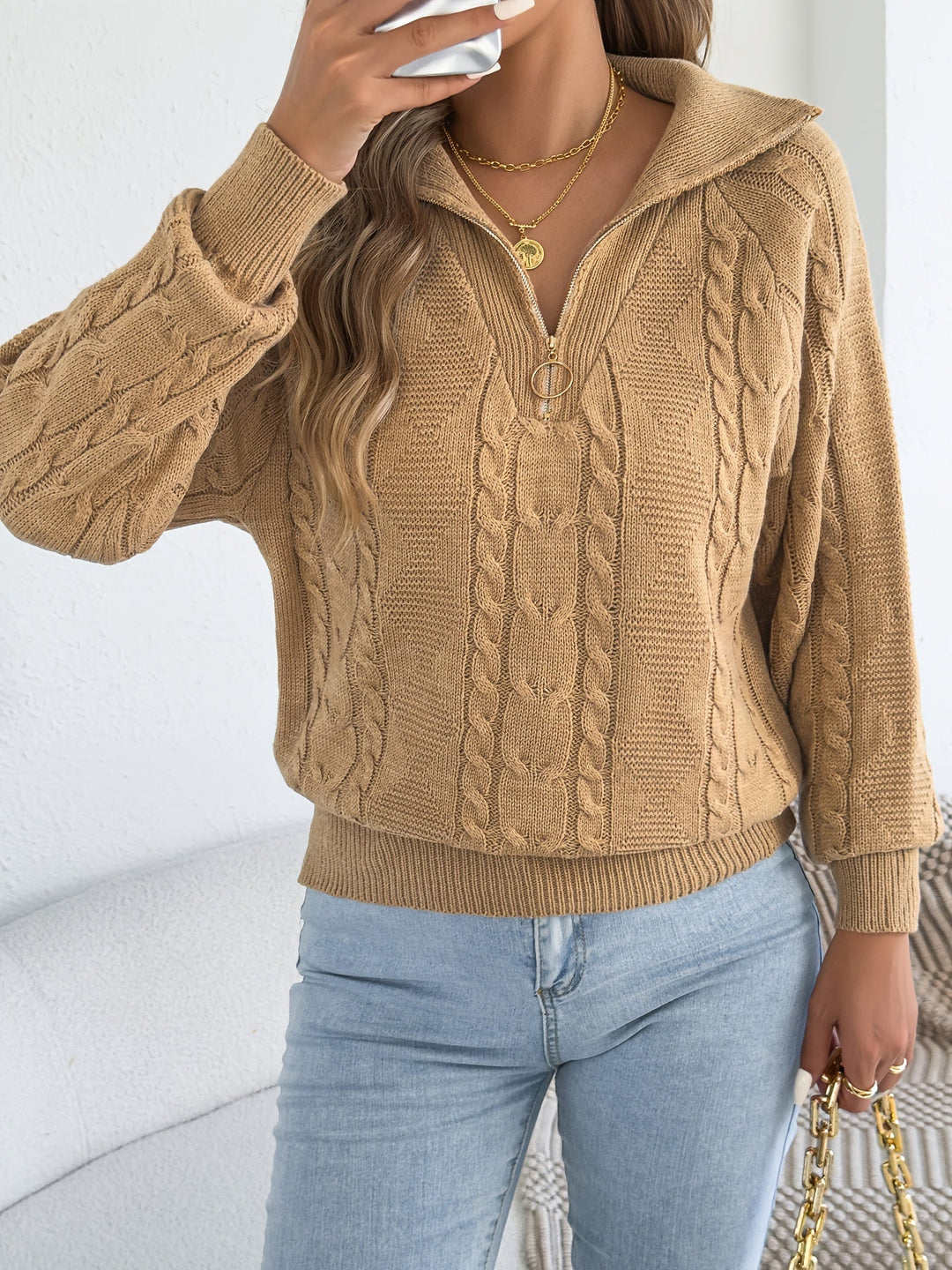 Mevira – Laternenärmel-Pullover