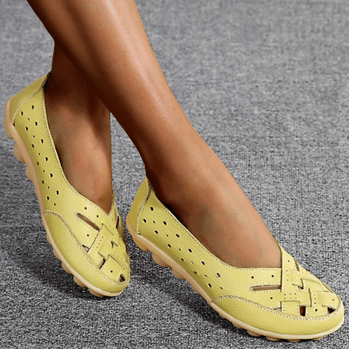 Nevara – Gel-dämpfende Lederschuhe mit Sohle
