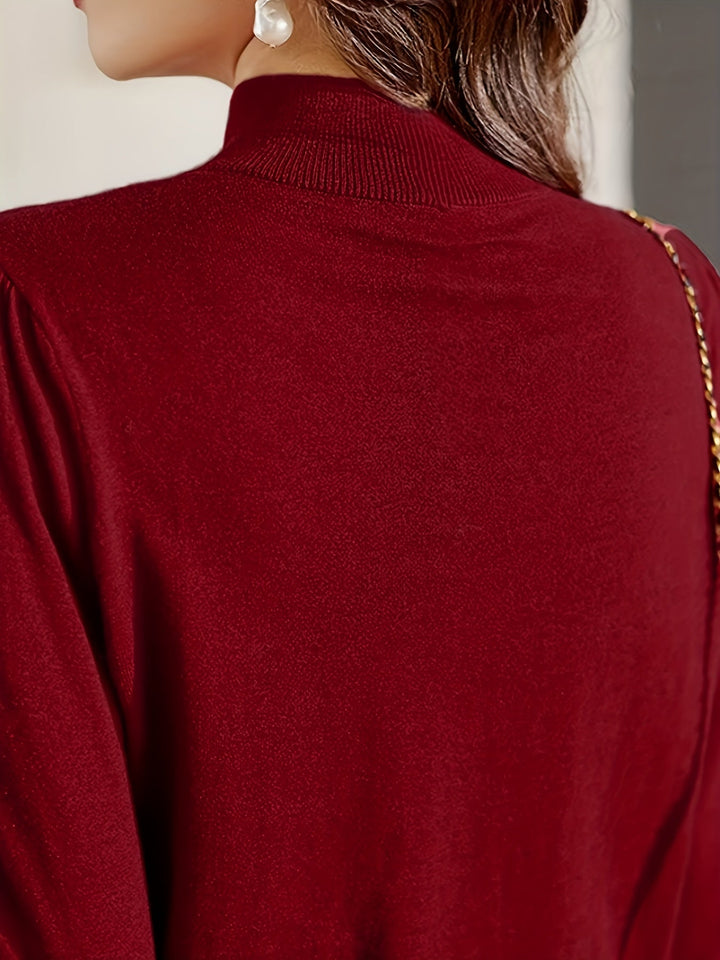 Neraya – Viskosepullover mit Perlendetails