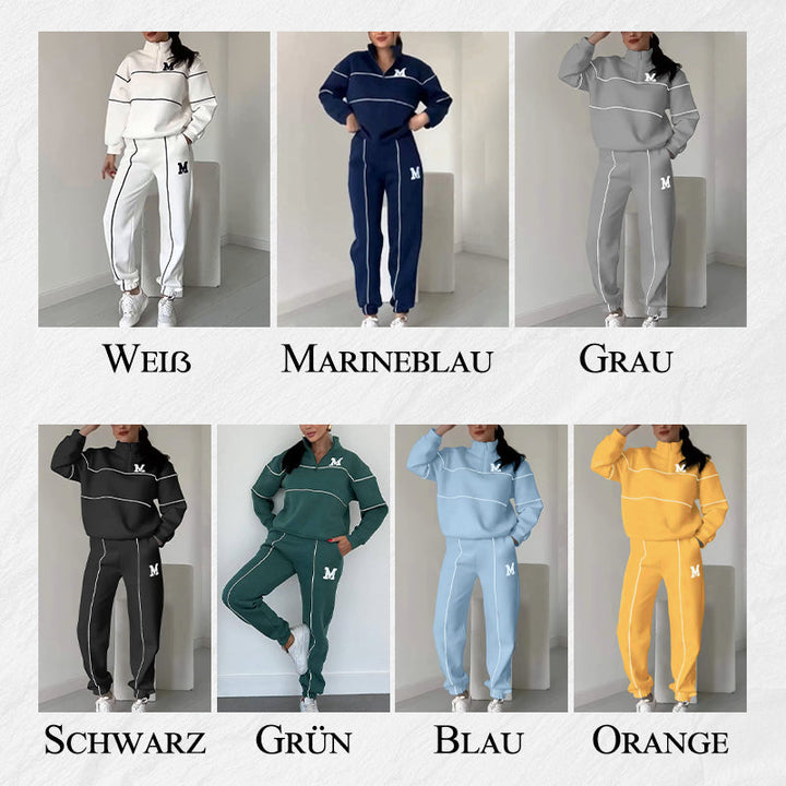 Rilena – 2-teiliges Sweatshirt-Set mit Seitenstreifen