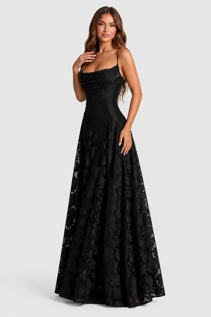 Nerila – erhabenes Blumenspitzenkleid