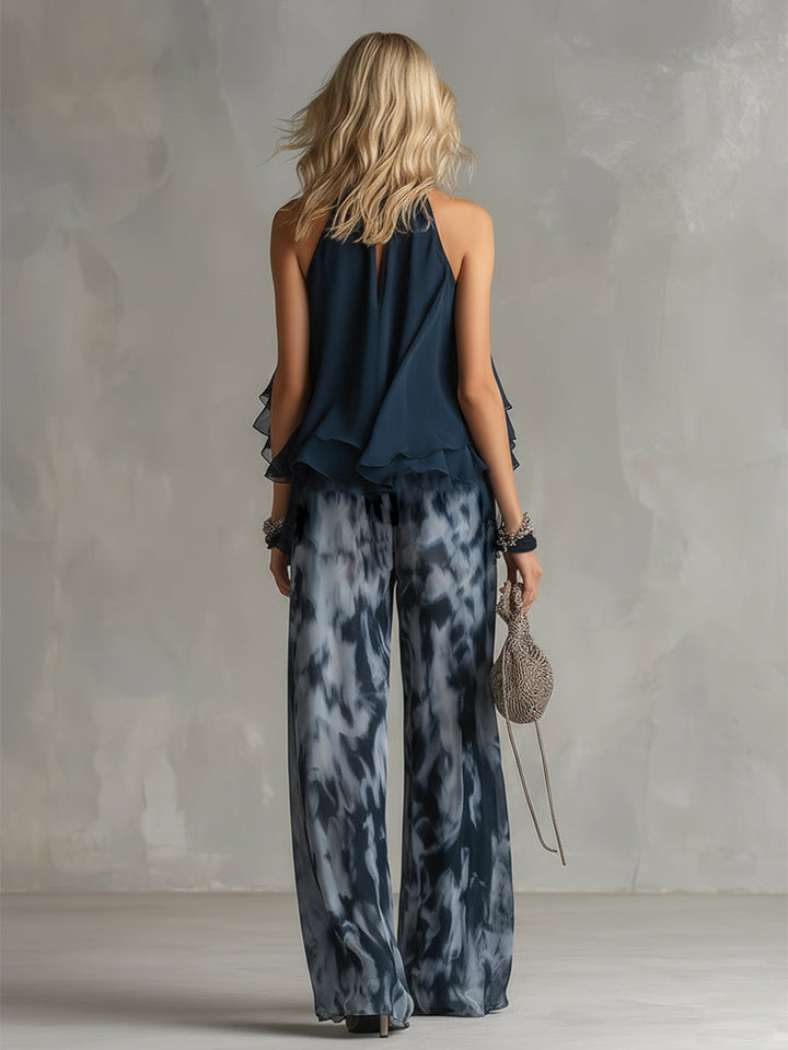 Rivana – Neckholder-Chiffon-Set