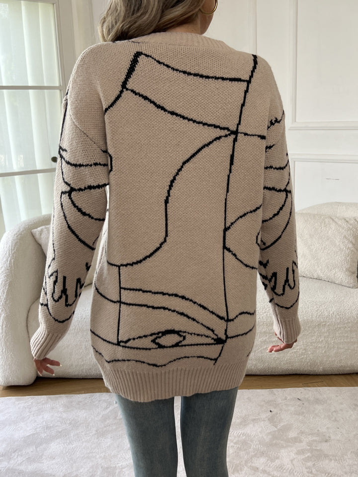 Nivara – Strickpullover mit geometrischem Muster