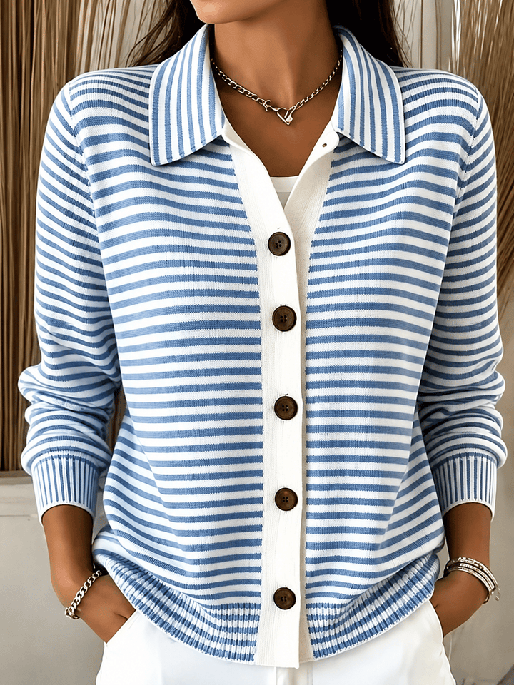 Neraya – Bedruckte Strickjacke