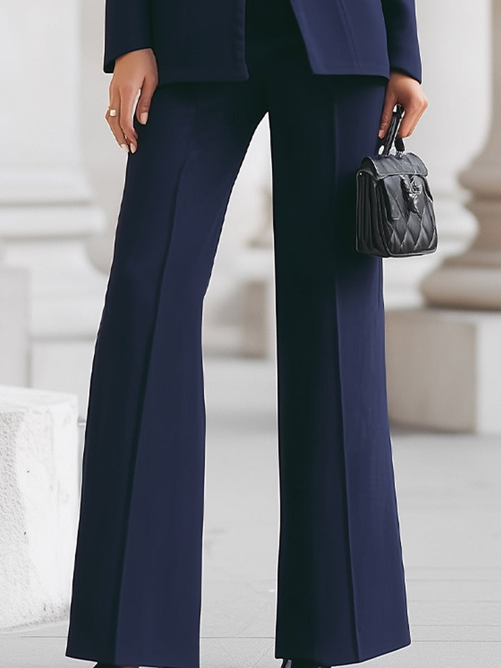 Single-Button Woven Trouser Suit