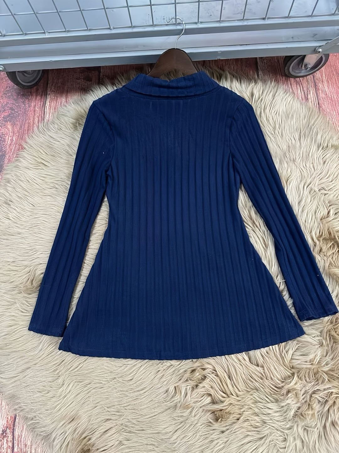 Tavina – Karo-Patchwork Strick-T-Shirt