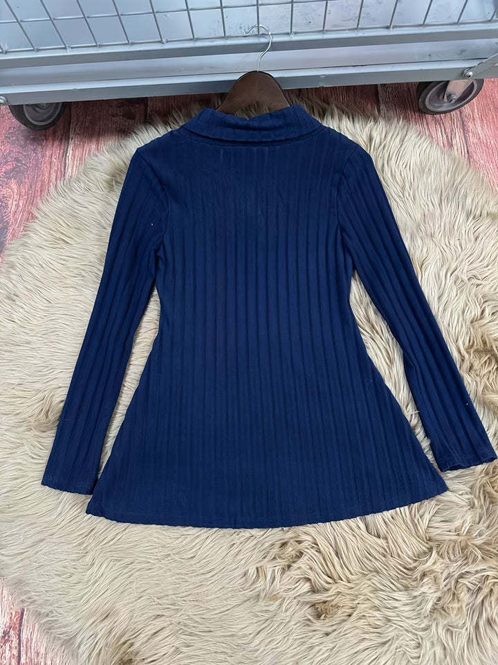 Tavina – Karo-Patchwork Strick-T-Shirt