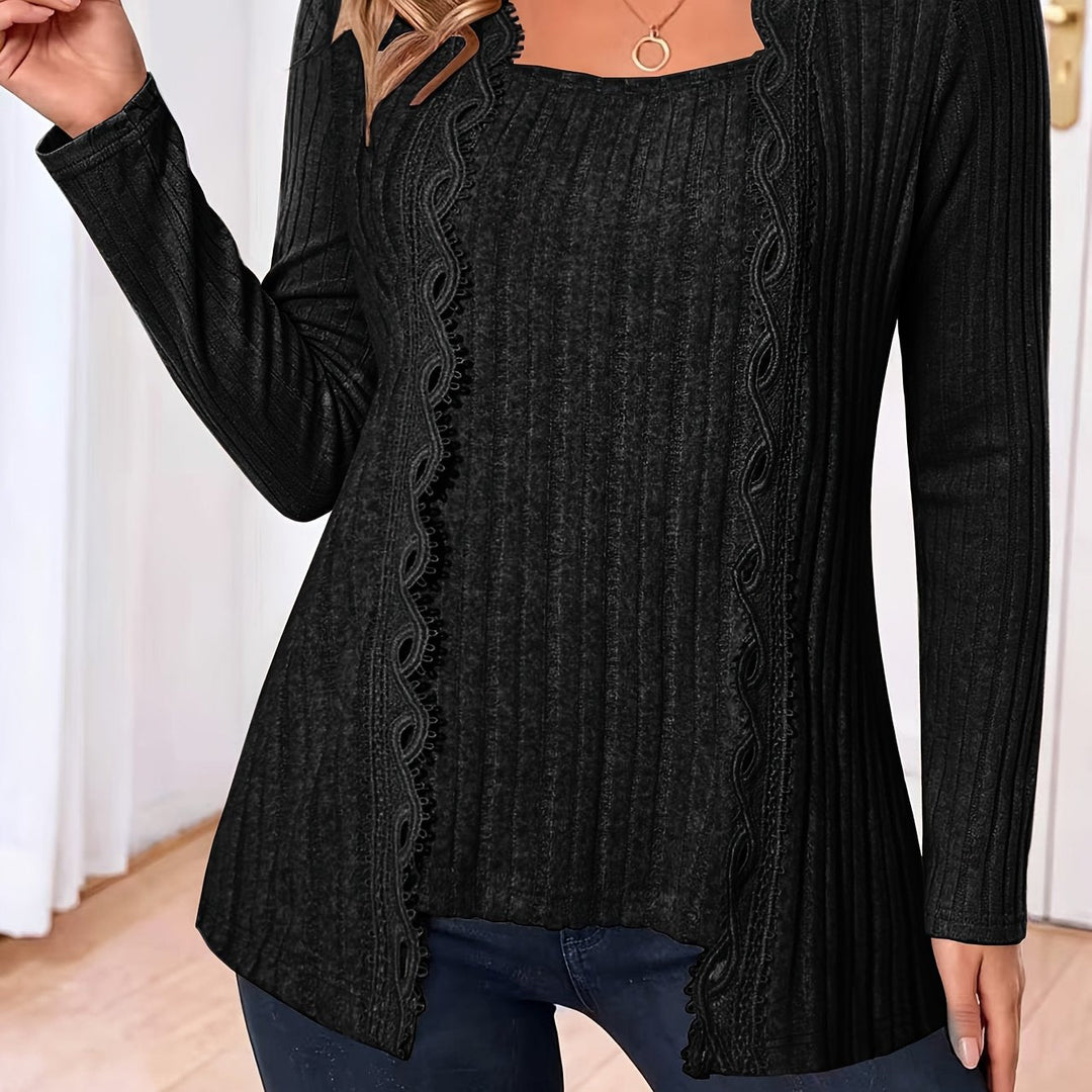 Zirela – Lagenlook Stretch-Stricktop