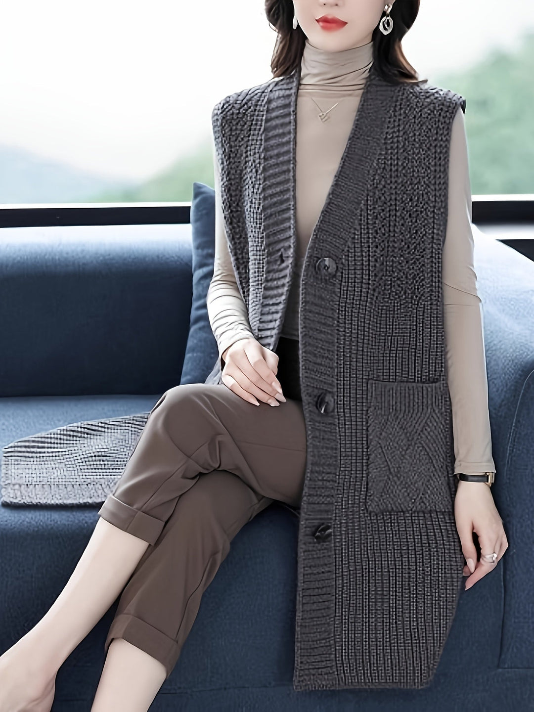 Mireva – Midi-Strickweste