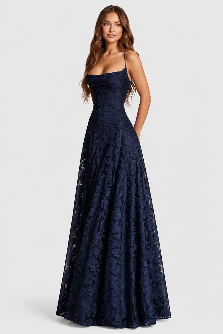 Nerila – erhabenes Blumenspitzenkleid