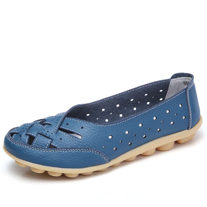 Nevara – Gel-dämpfende Lederschuhe mit Sohle