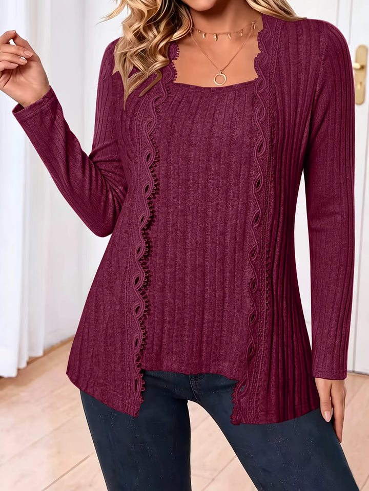Zirela – Lagenlook Stretch-Stricktop