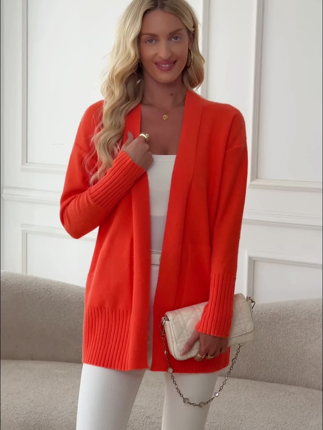 Tivora – lange Strickjacke