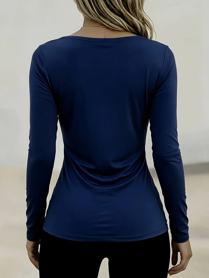 Arlysa – Rundhals Stretchjersey-T-Shirt