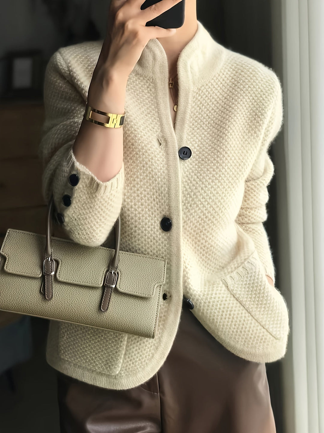Avenya – Stehkragen-Strickpullover