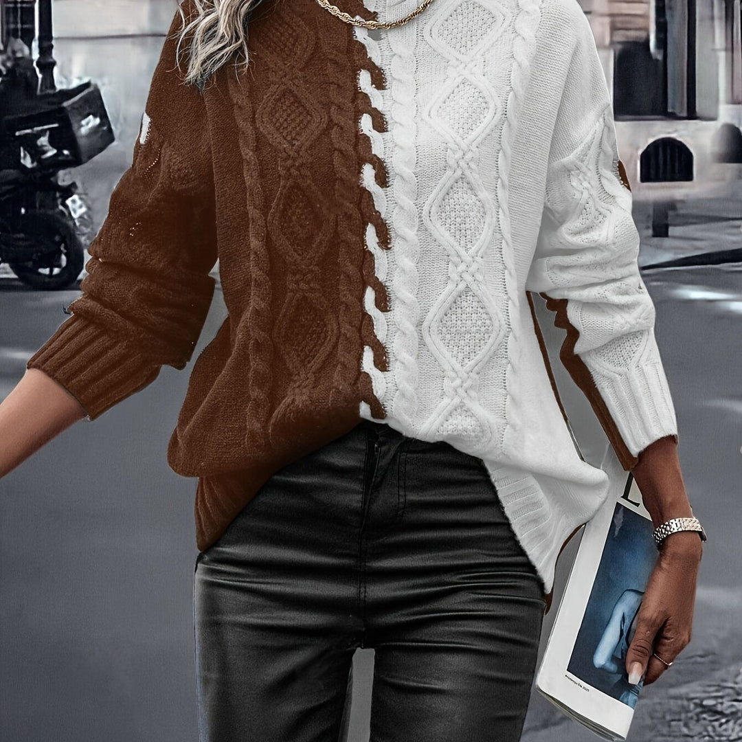 Vesina – Hochgeschlossener Strickpullover