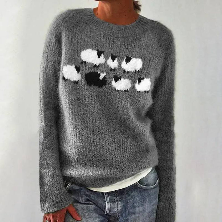 Tevian – Pullover mit Jacquard-Passe