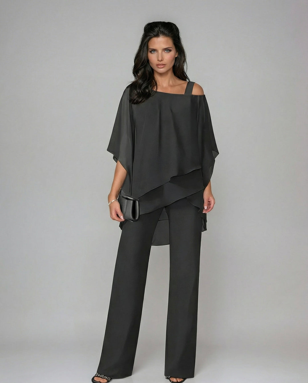 Vesara – asymmetrisches mehrlagiges Webstoff-Set