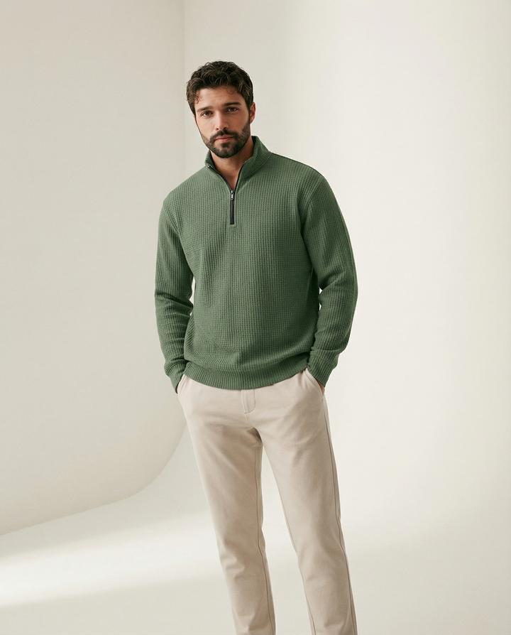 Half-Zip Knit Sweater