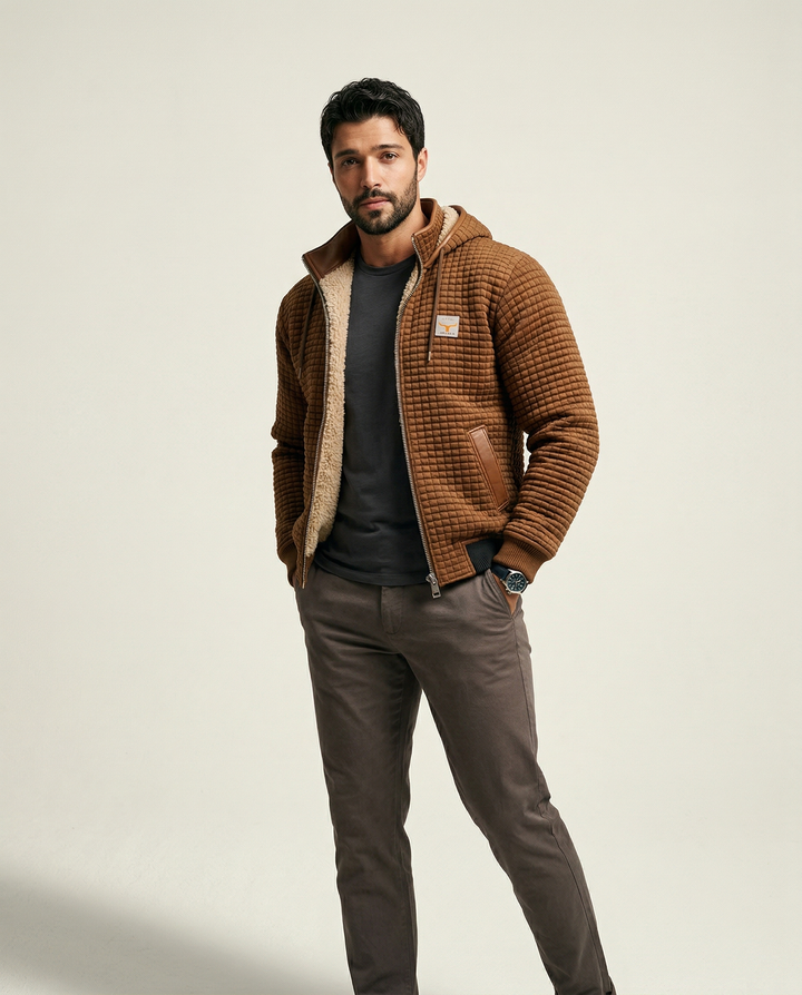 Fleece-Lined Padded Jacket