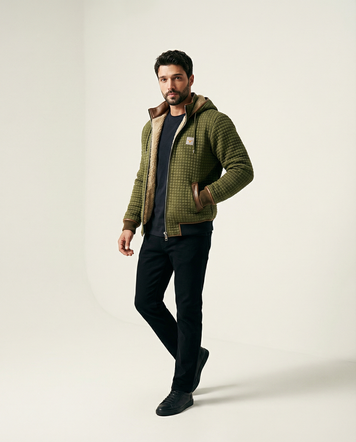 Fleece-Lined Padded Jacket