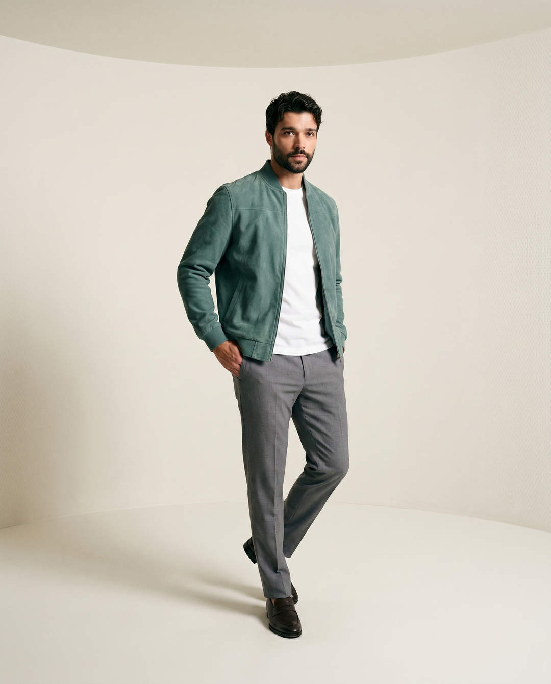 Tailored-Cut Woven Jacket