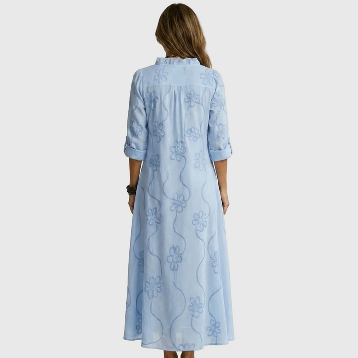 Nivara – Gewebtes Maxikleid
