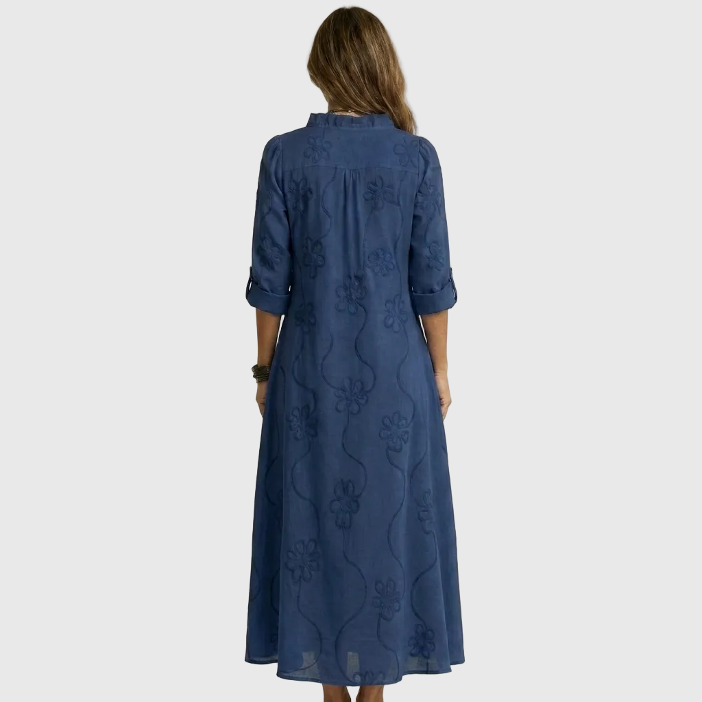 Nivara – Gewebtes Maxikleid