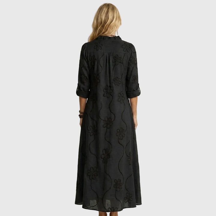Nivara – Gewebtes Maxikleid