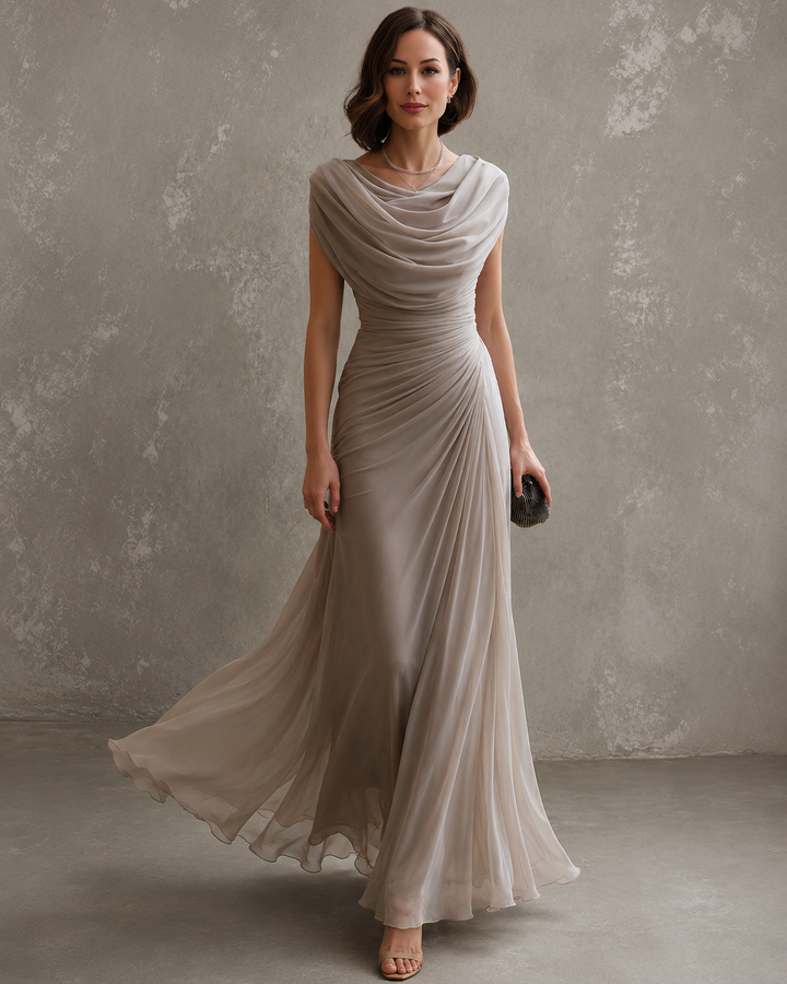 Seliva – Drapiertes Maxikleid