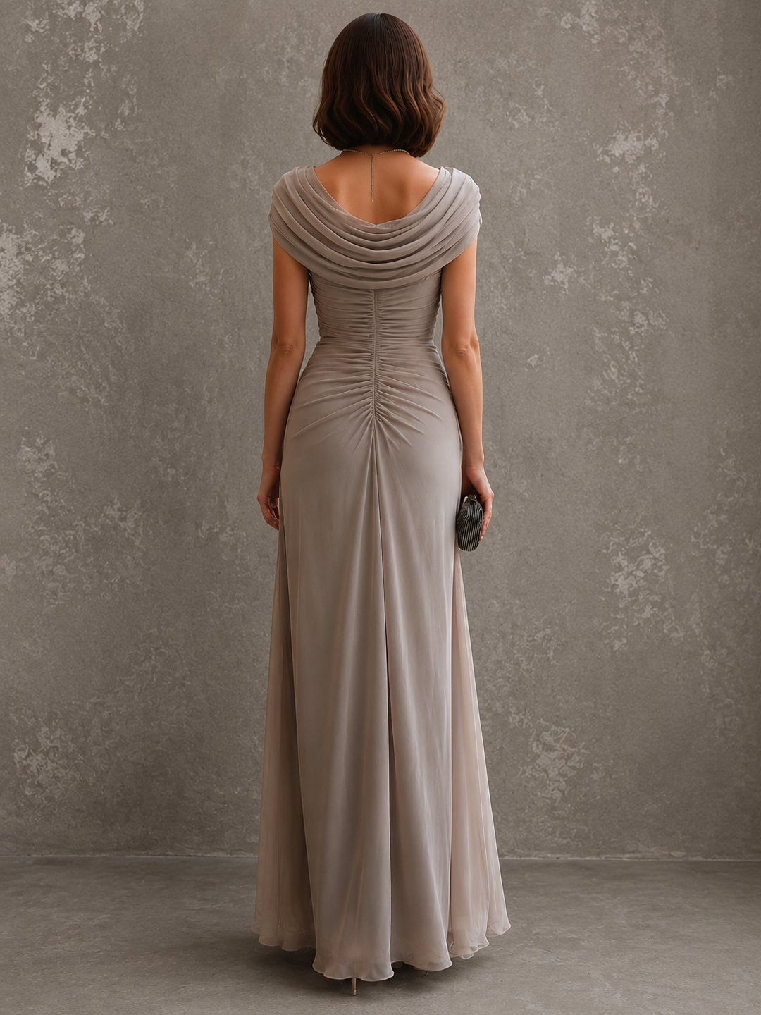 Seliva – Drapiertes Maxikleid