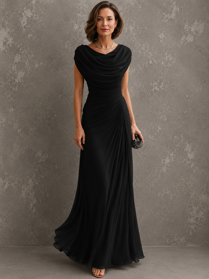 Seliva – Drapiertes Maxikleid
