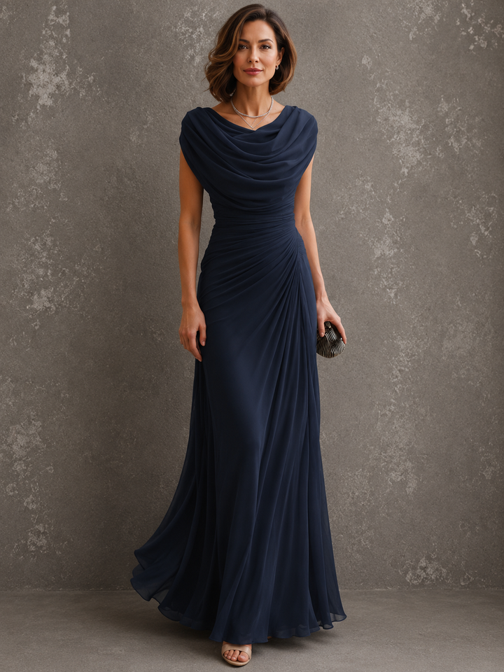 Seliva – Drapiertes Maxikleid