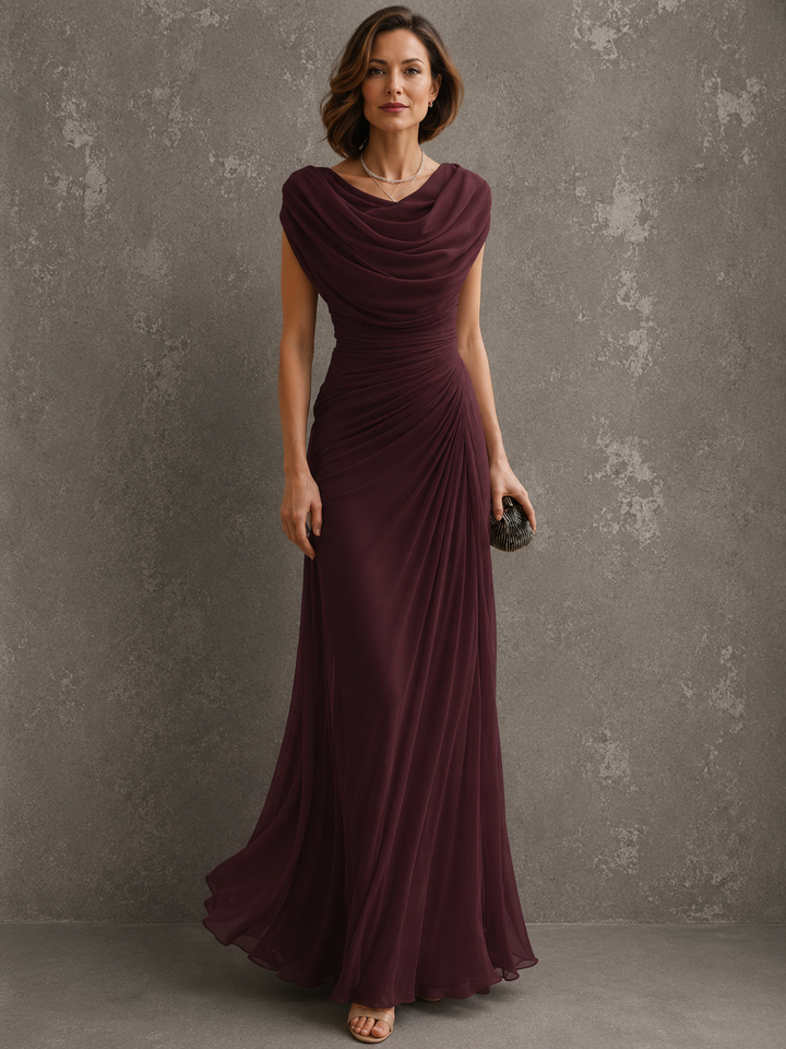 Seliva – Drapiertes Maxikleid