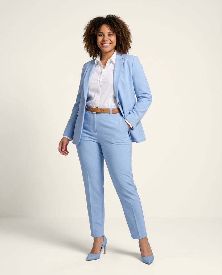 Lined Cotton Jacket and Trousers Set